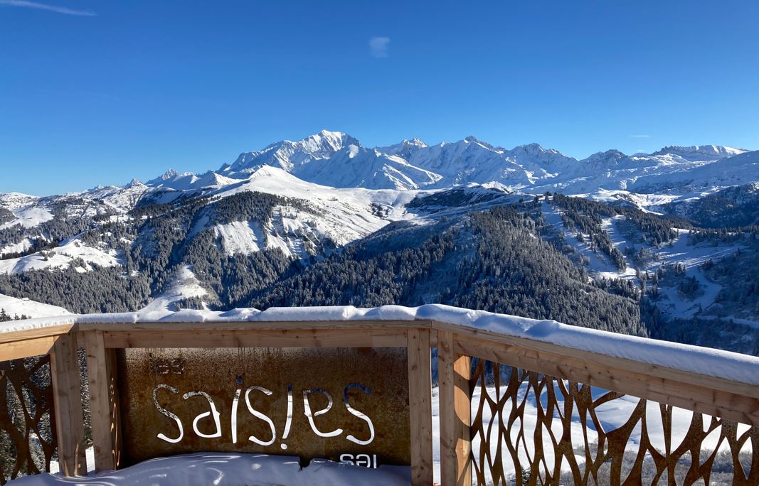 Les Saisies : la plateforme du « Balcon sur le Mont-Blanc » (sommet du Chard du Beurre)
